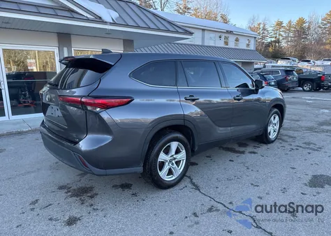 2022 Toyota Highlander L/Le из США, поврежденный, VIN 5TDZZRAH3NS543790